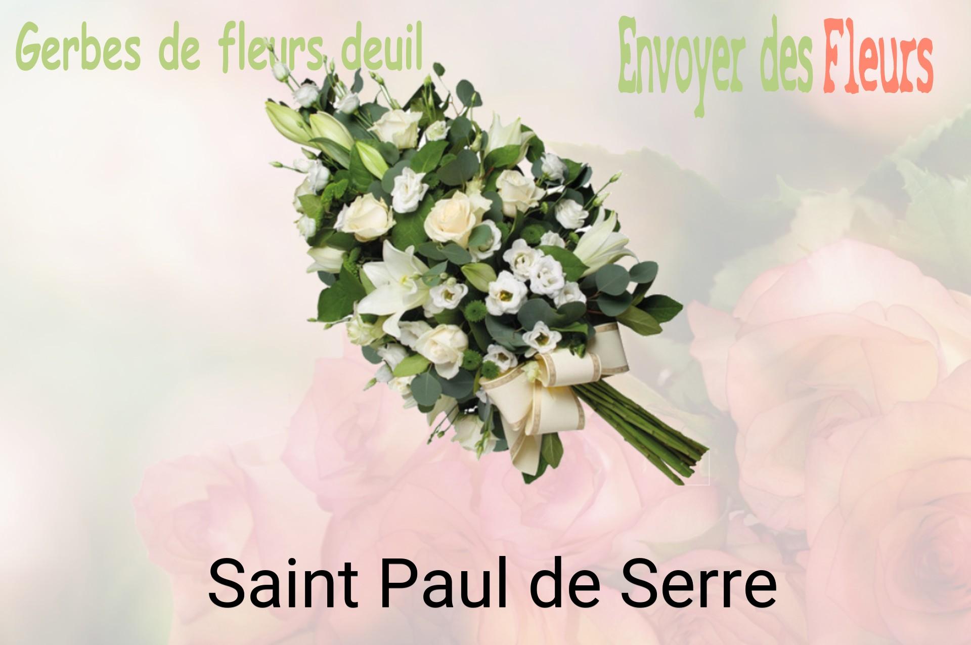 Gerbe de fleurs de deuil livrée à Saint-Paul-de-Serre